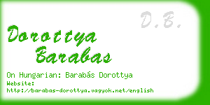 dorottya barabas business card