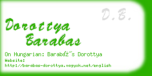 dorottya barabas business card